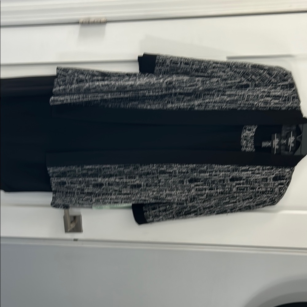 Women's Black and Silver Dress with Jacket